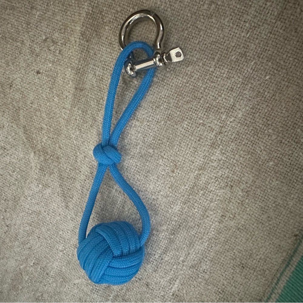FREE WITH PURCHASE! Handmade Blue Paracord Monkey Fist Keychain